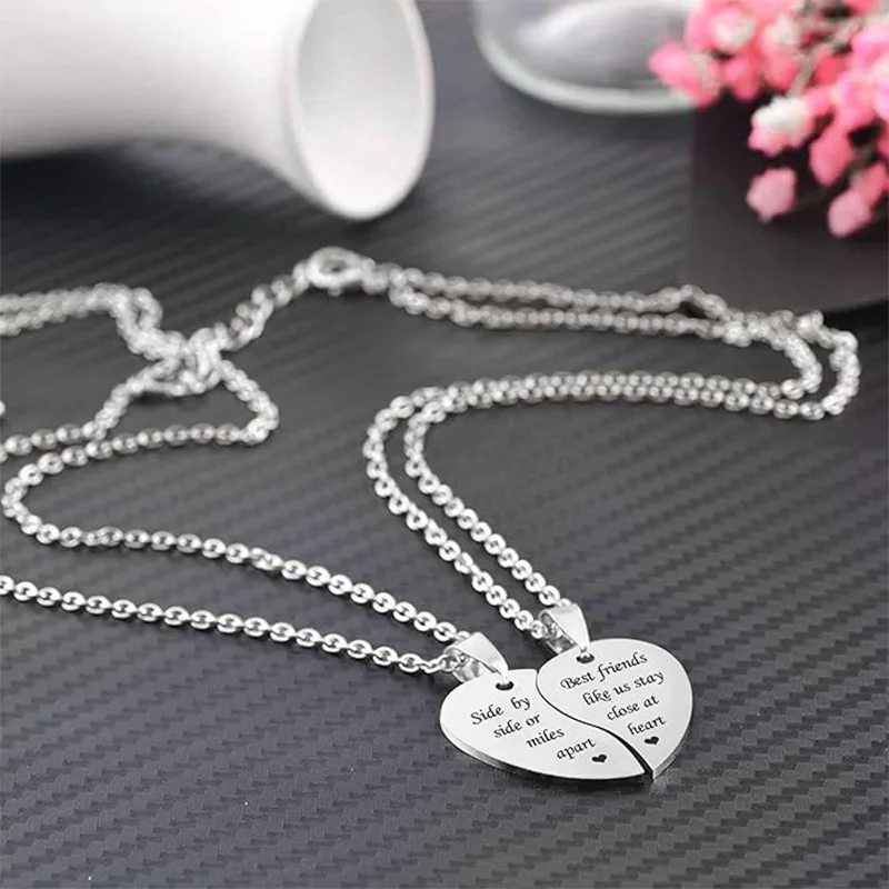 Vòng cổ cô gái tuổi teen bằng thép không gỉ tình bạn