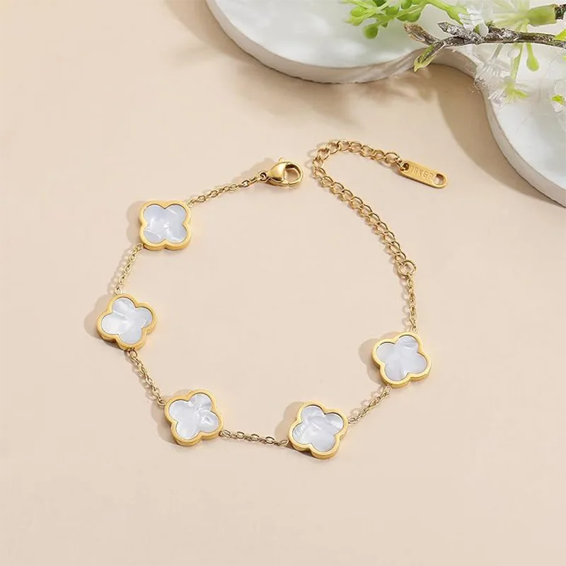 Vòng tay hợp kim may mắn hợp thời trang dành cho nữ